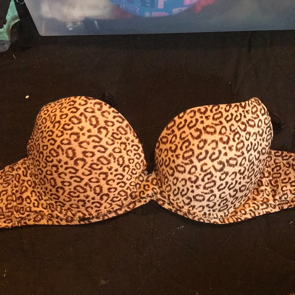 Cheetah print bra